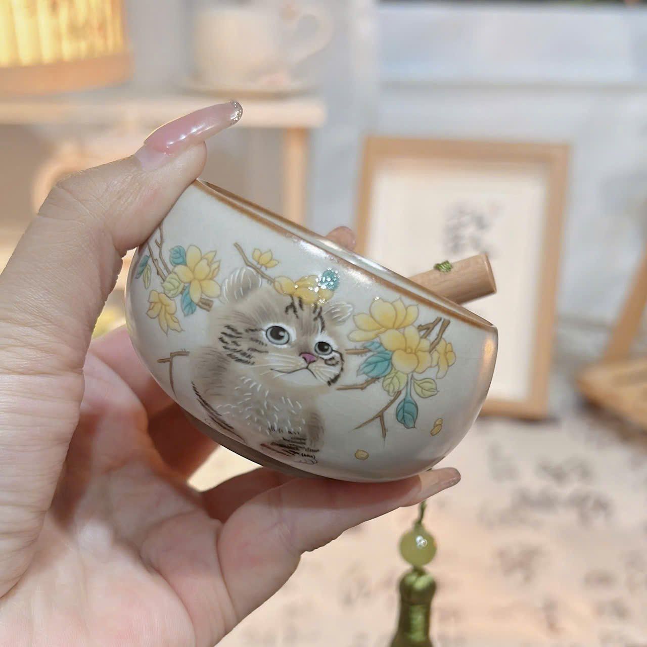 Ru Cốc Uống Trà Bằng Sứ Cỡ Lớn
