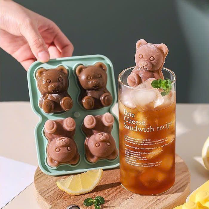Khuôn Đá Hình Gấu 3D
