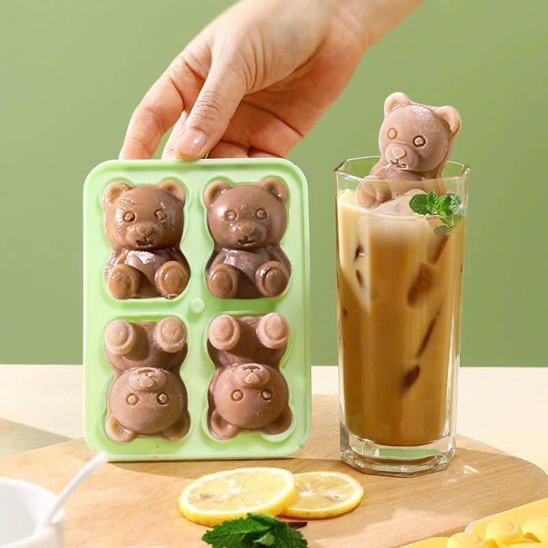 Khuôn Đá Hình Gấu 3D