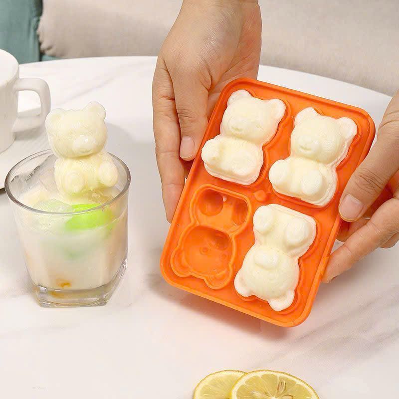 Khuôn Đá Hình Gấu 3D