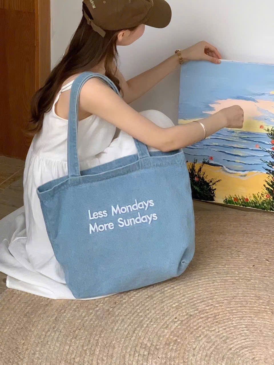 Túi Tote Vải Jean