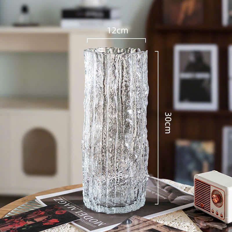 Lọ Hoa Thuỷ Tinh Decor Trụ Gốc Cây