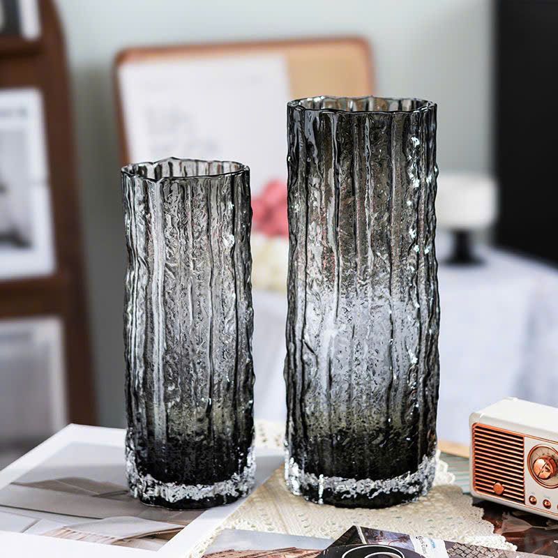 Lọ Hoa Thuỷ Tinh Decor Trụ Gốc Cây