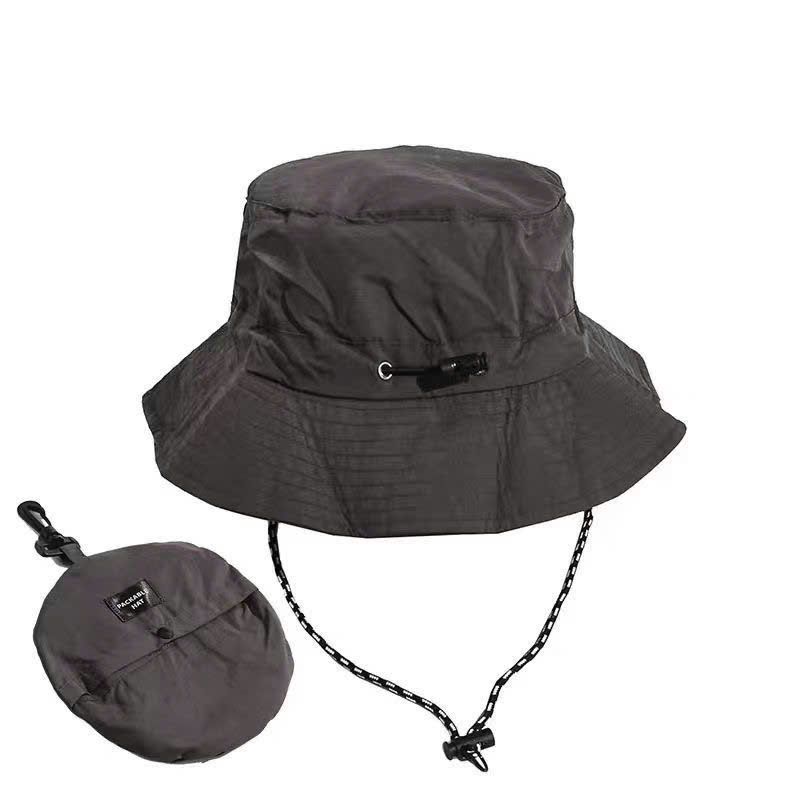 Mũ Bucket Gấp Gọn Màu Trơn
