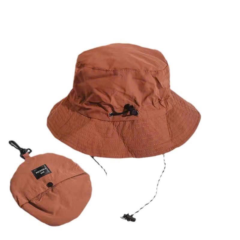Mũ Bucket Gấp Gọn Màu Trơn