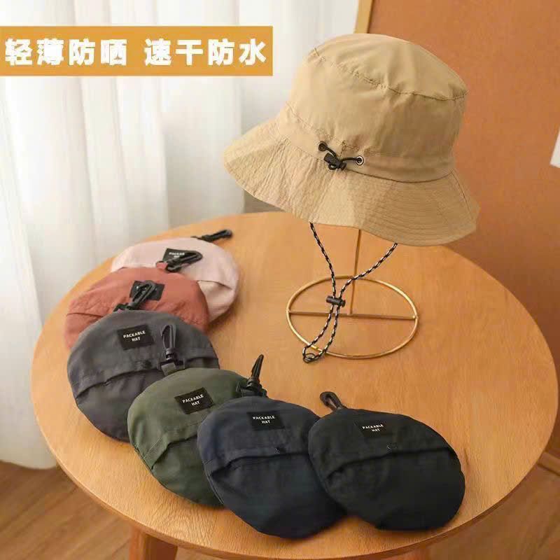 Mũ Bucket Gấp Gọn Màu Trơn