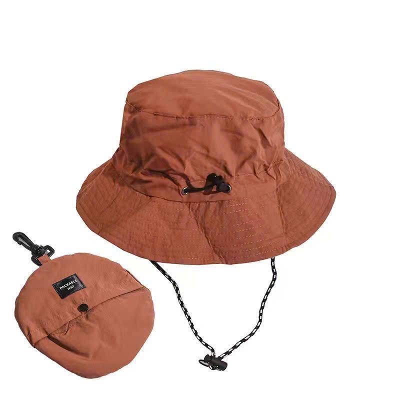 Mũ Bucket Gấp Gọn Màu Trơn