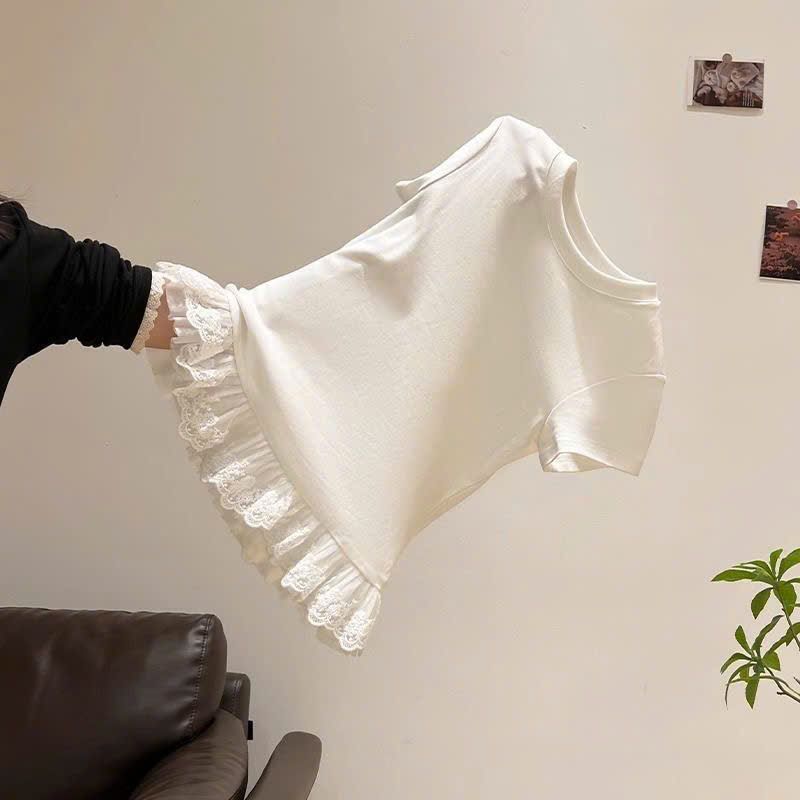 Áo Thun Viềng Ren