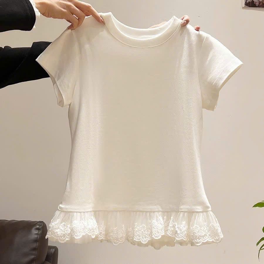 Áo Thun Viềng Ren