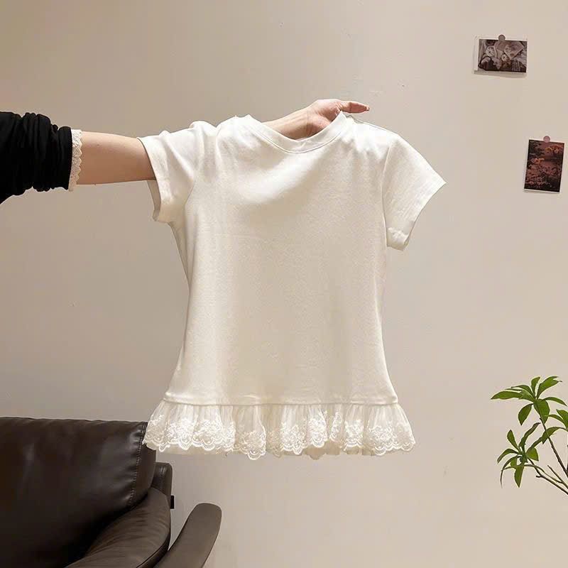 Áo Thun Viềng Ren