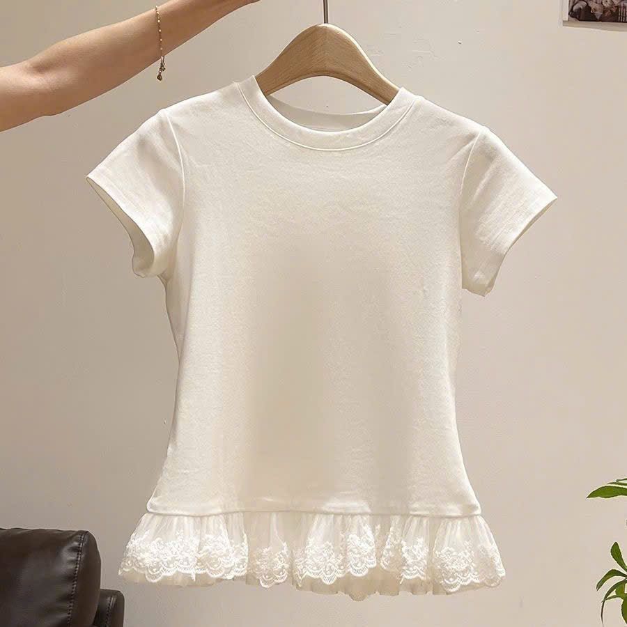 Áo Thun Viềng Ren