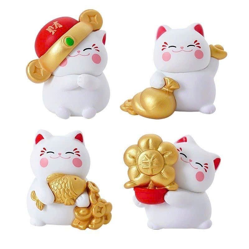 Mèo Chiêu Tài Mini Trưng Bàn Làm Việc