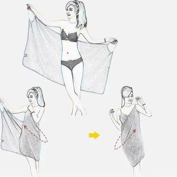 Khăn Tắm Nữ Có Thể Mặc