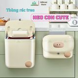 Thùng Rác Treo Tủ Bếp Thông Minh Con Heo