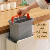 Thùng Rác Treo bếp Có Nắp Lật Thông Minh
