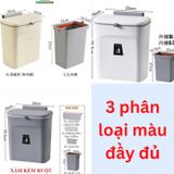 Thùng Rác Treo bếp Có Nắp Lật Thông Minh