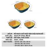 Bộ 3 rổ kèm chậu đa năng Pinewoods
