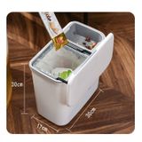 Thùng Rác 2 Ngăn Đựng Trà Tách Khô Và Ướt