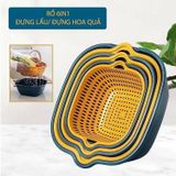 Bộ 3 rổ kèm chậu đa năng Pinewoods
