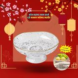 Khay Đựng Hoa Quả Trắng Vân