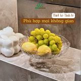 Khay Đựng Hoa Quả Trắng Vân
