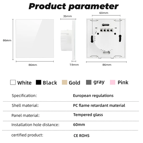  Starview Blank Switch Cover SSL-TM00-EU-W 