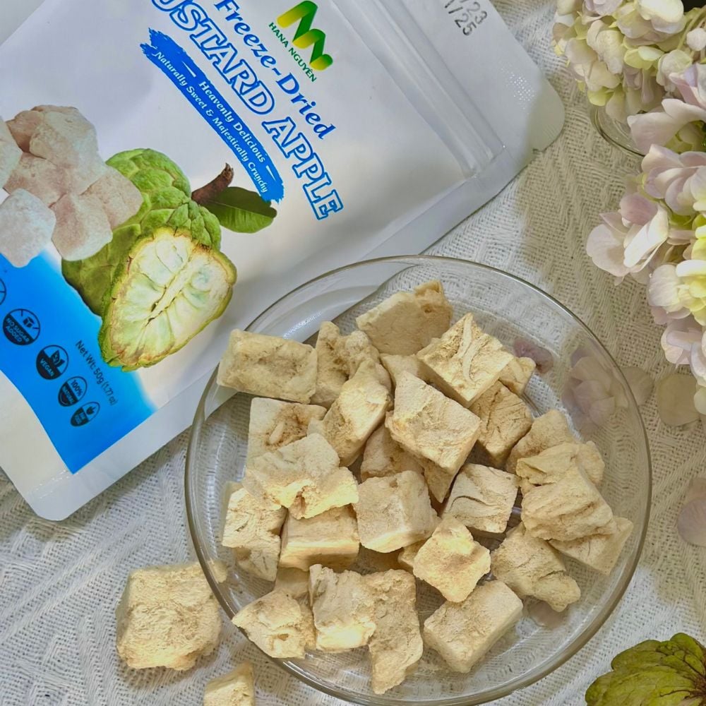 Mãng cầu na sấy thăng hoa 50g HANA NGUYÊN, món ngon bổ dưỡng lạ miệng