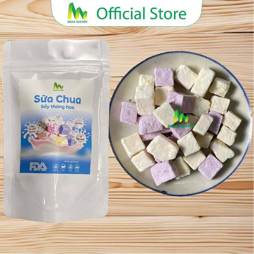 Sữa Chua Sấy Thăng Hoa Thương Hiệu Hana Nguyên 18g
