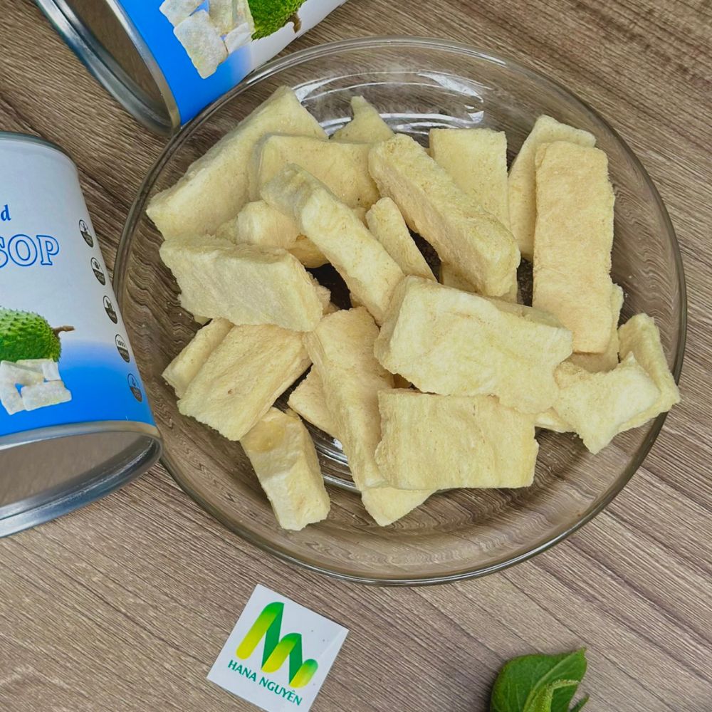 Mãng cầu xiêm sấy thăng hoa 50g HANA NGUYÊN, cung cấp nhiều vitamin tốt, chuyên đi xuất khẩu