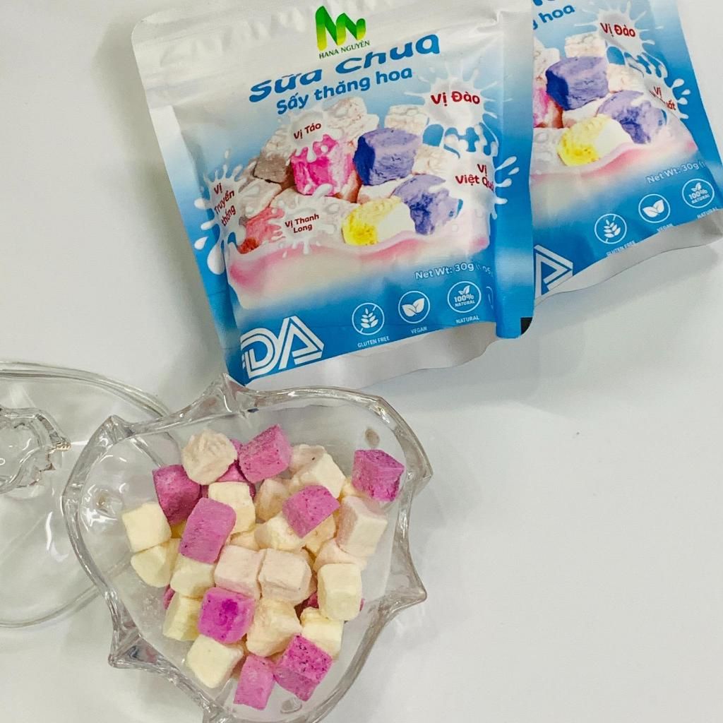 Sữa Chua Sấy Thăng Hoa Thương Hiệu Hana Nguyên 18g