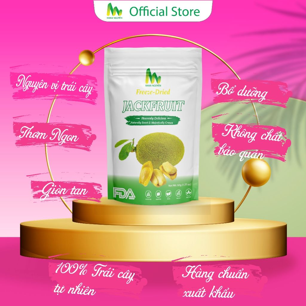 Mít sấy thăng hoa 50g HANA NGUYÊN, vị ngọt tự nhiên
