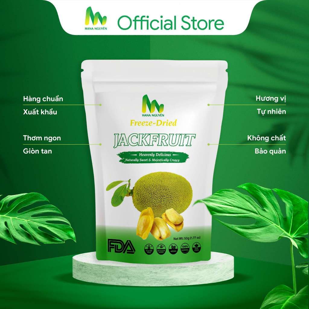 Mít sấy thăng hoa 50g HANA NGUYÊN, vị ngọt tự nhiên