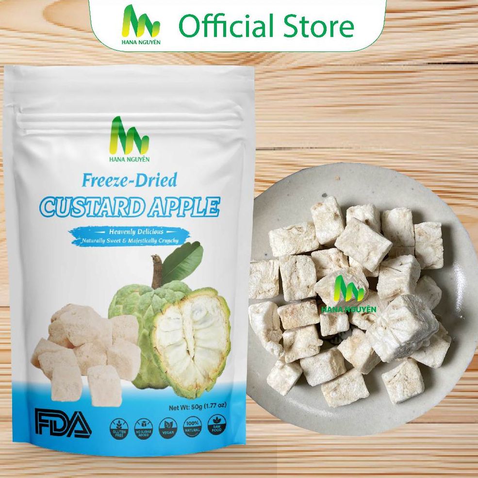 Mãng cầu na sấy thăng hoa 50g HANA NGUYÊN, món ngon bổ dưỡng lạ miệng