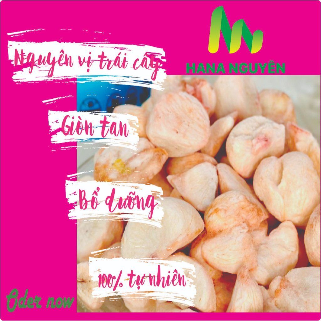 Măng cụt sấy thăng hoa 50g HANA NGUYÊN, giòn, có vị chua và ngọt, đồ ăn vặt trái cây