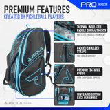Túi JOOLA Tour Elite Pro Bag - Đen/Xanh