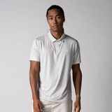 Áo thun có cổ ngắn tay nam JOOLA - Men's Club Printed Polo - Safari Leopard - White
