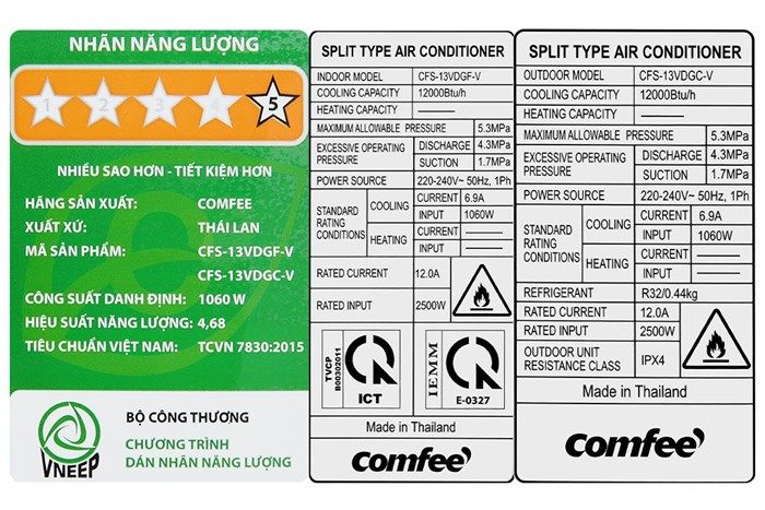 Máy lạnh Comfee CFS-13VDGF-V Inverter 1 chiều 12.000 BTU 1.5HP