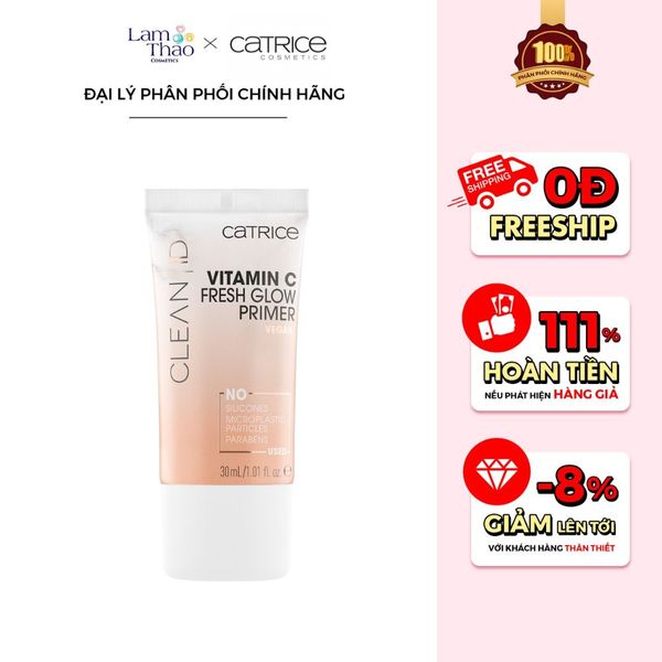 Kem Lót Catrice Clean ID Vitamin C Fresh Glow Primer