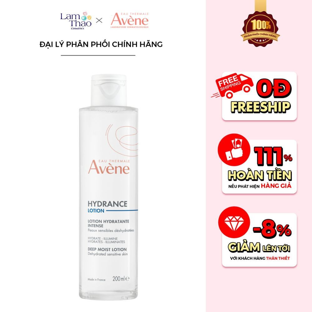 Lotion Làm Dịu, Cấp Ẩm Chuyên Sâu Avene Hydrance Deep Moist Lotion