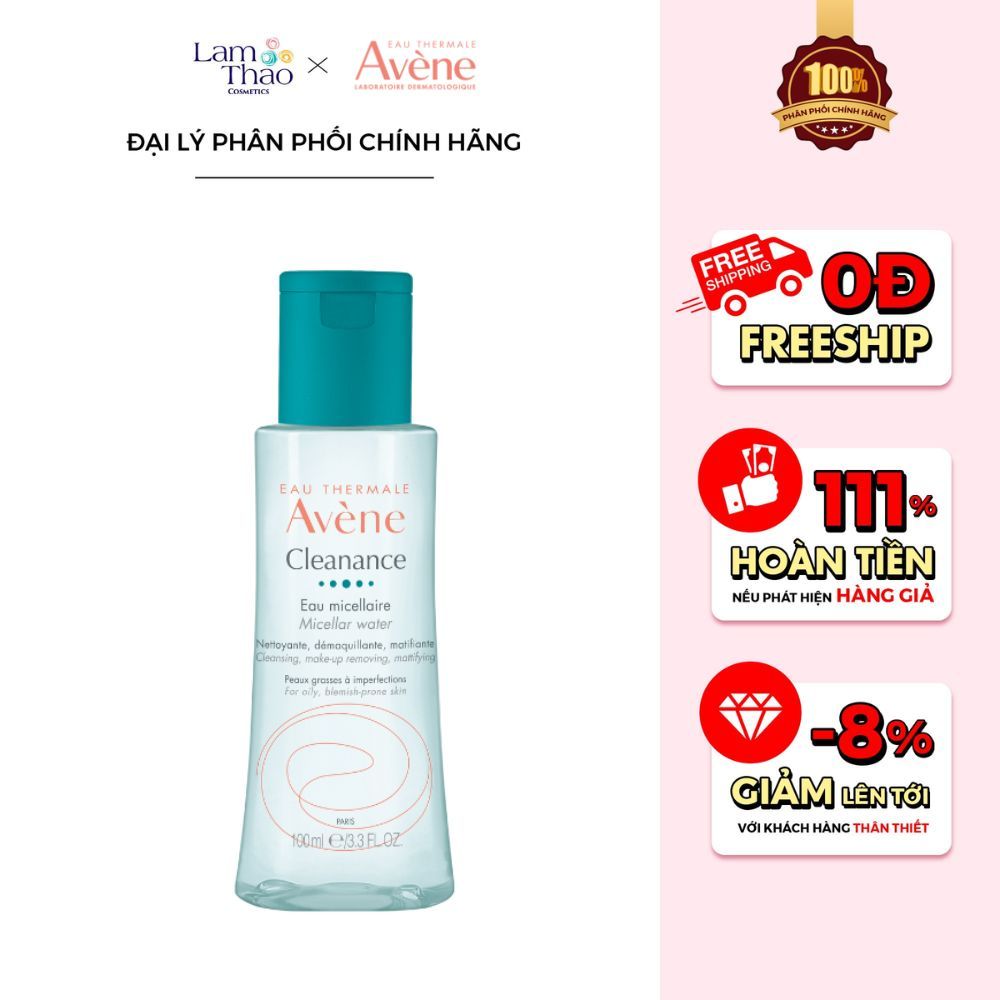 Nước Tẩy Trang Dành Cho Da Dầu Mụn Và Nhạy Cảm Avene Cleanance Micellar Water