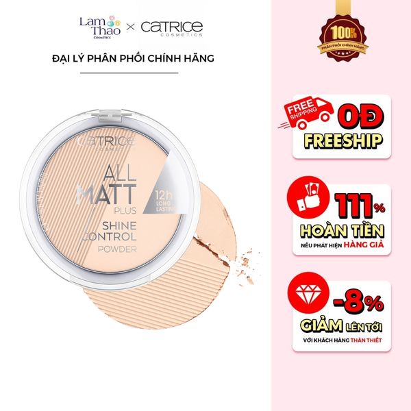 Phấn Phủ Dạng Nén Kiềm Dầu Catrice All Matt Plus Shine Control Powder