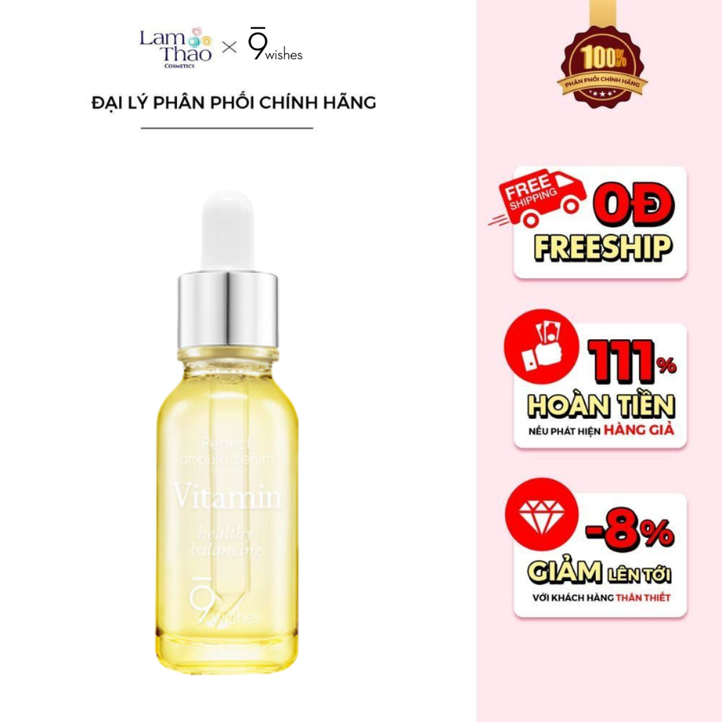 Tinh Chất Tái Tạo Chống Lão Hóa 9 Wishes Vitamin Ampule Serum