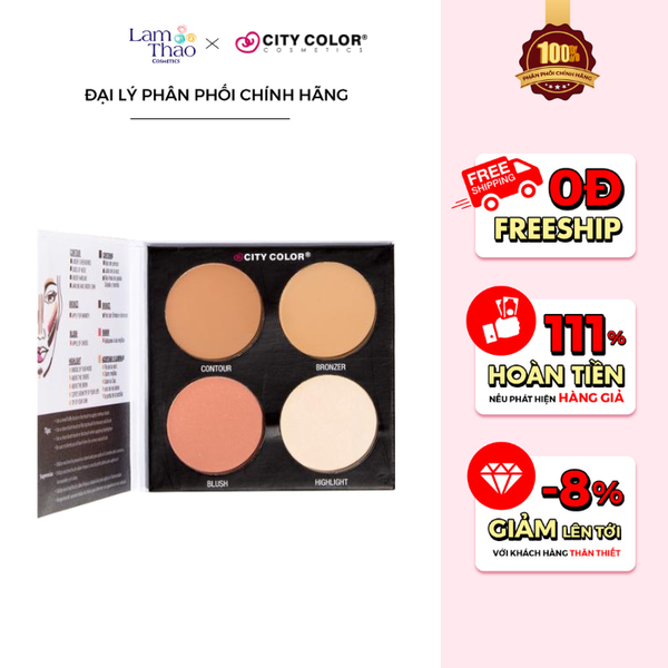 Bảng Tạo Khối 4 ô City Color Contour & Define Palette