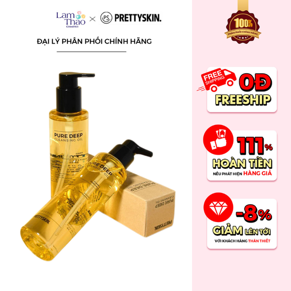 Dầu Tẩy Trang Làm Sạch Sâu Lỗ Chân Lông Pretty Skin Pure Deep Cleansing Oil