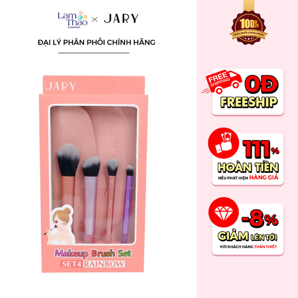 Set Cọ Jary Makeup Brush Set Rainbow