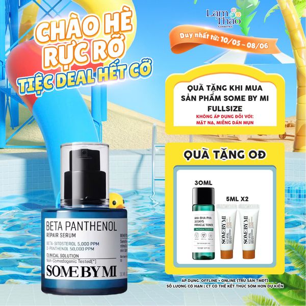 [DEAL 10/5 - 8/6 MUA SP SOME BY MI FULLSIZE TẶNG 1 TONER SBM 30ML + 02 TUÝP KCN 5ML] Tinh Chất Phục Hồi Some By Mi Beta Panthenol Repair Serum