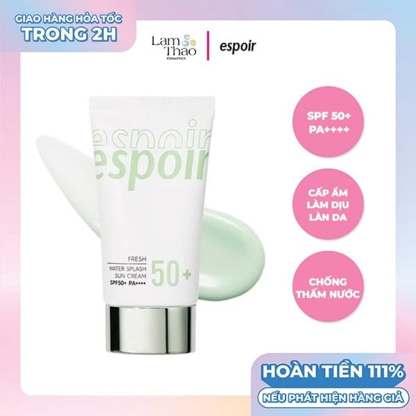 Kem Chống Nắng Espoir Water Splash Sun Cream Fresh Cica SPF50+ PA++++