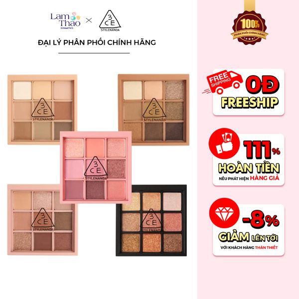 Phấn Mắt 9 Ô 3CE Multi Eye Color Palette