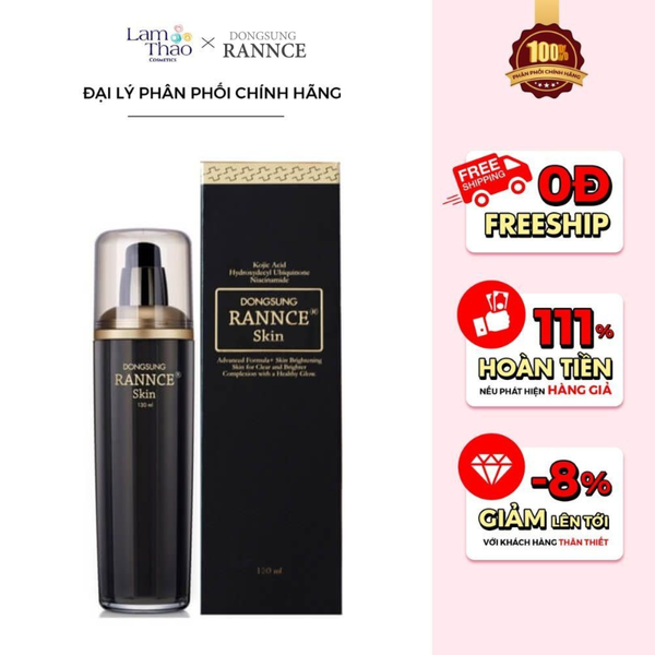 Nước Hoa Hồng Dưỡng Trắng Hỗ Trợ Giảm Nám Dongsung Rannce Skin