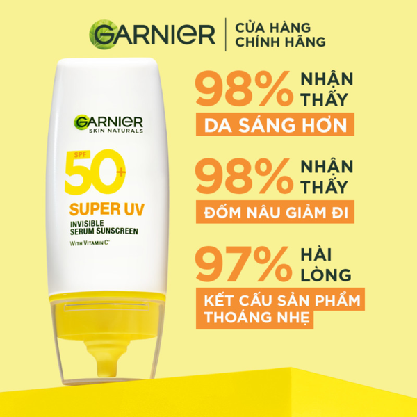 Serum Chống Nắng Garnier Skin Naturals Super UV Invisible Serum Sunscr